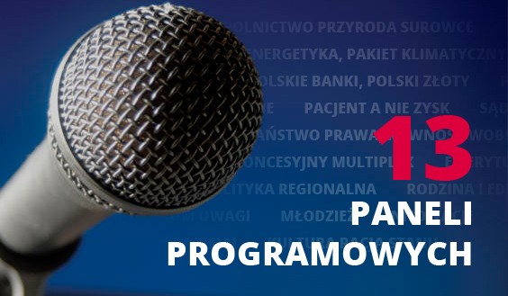 13 paneli programowych